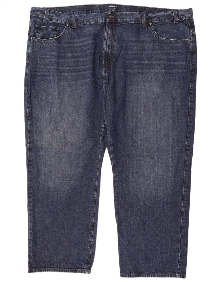 NAUTICA Herren Straight Jeans W54 L32 Blaue Baumwolle