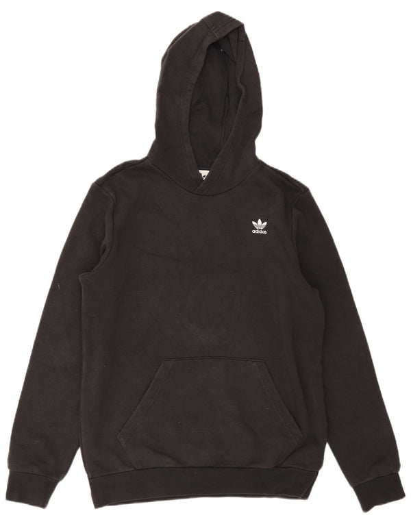 ADIDAS Kapuzenpullover für Jungen, 14–15 Jahre, schwarze Baumwolle