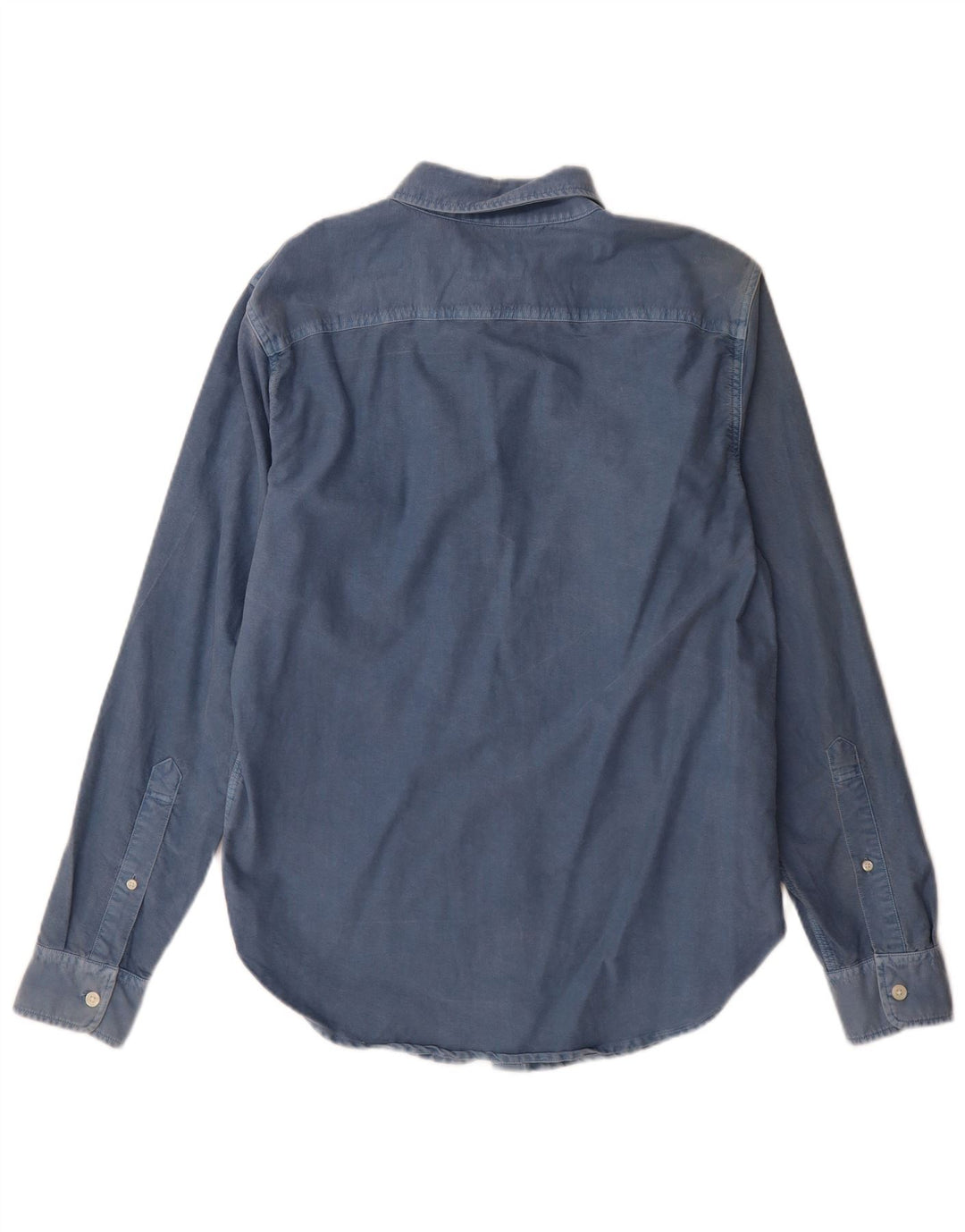 Abercrombie & Fitch Herrenhemd aus mittelblauer Baumwolle