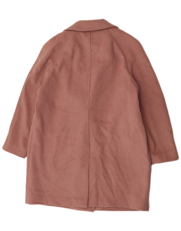 Marks & Spencer Zweireihiger Damenmantel UK 18 XL Rosa Polyester