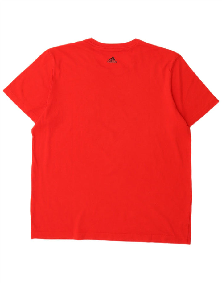 Adidas Herren Grafik T-Shirt Top XL Rot
