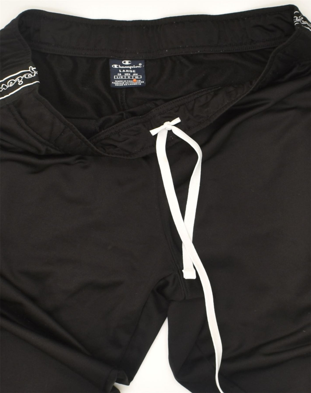 CHAMPION Herren-Trainingsanzug mit Grafik, Jogginghose, Größe L, Schwarz, Polyester