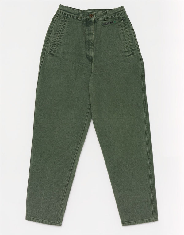 Iceberg Damen High Rise Tapered Jeans IT 42 Medium W24 L27 Grün