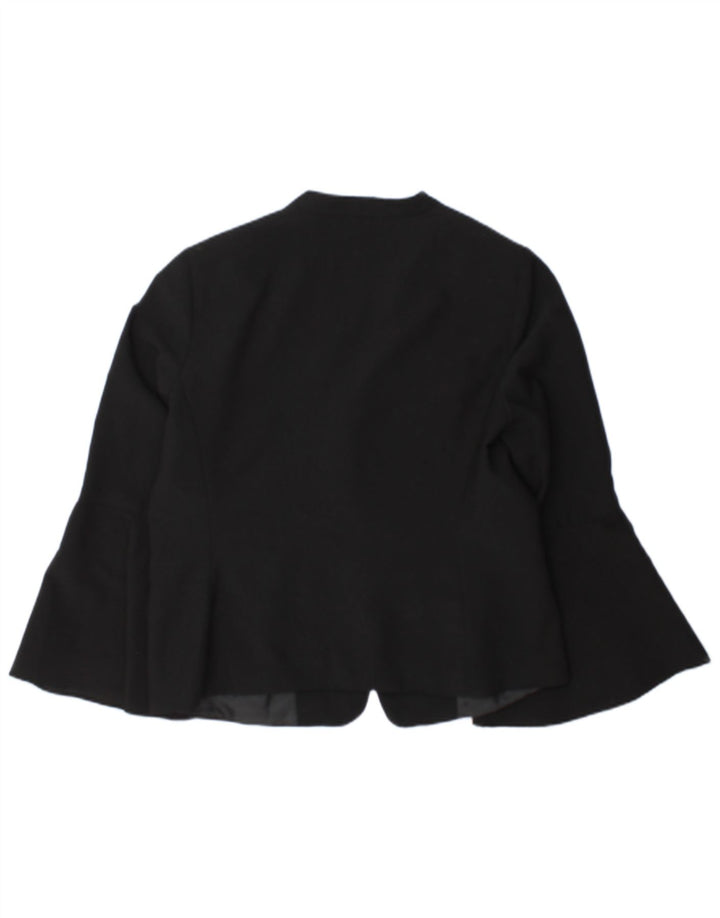 Oasis Womens Open Blazer Jacke UK 16 Large Schwarz Polyester
