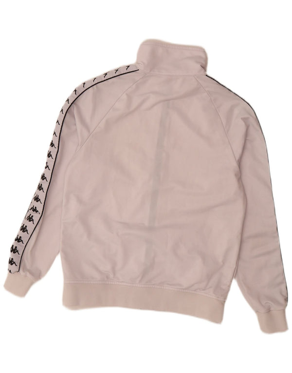Kappa Womens Graphic Trainingsanzug Top Jacke UK 18 XL Weiß Polyester