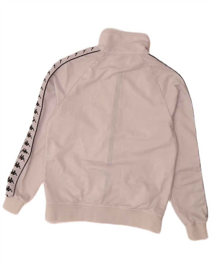 Kappa Womens Graphic Trainingsanzug Top Jacke UK 18 XL Weiß Polyester