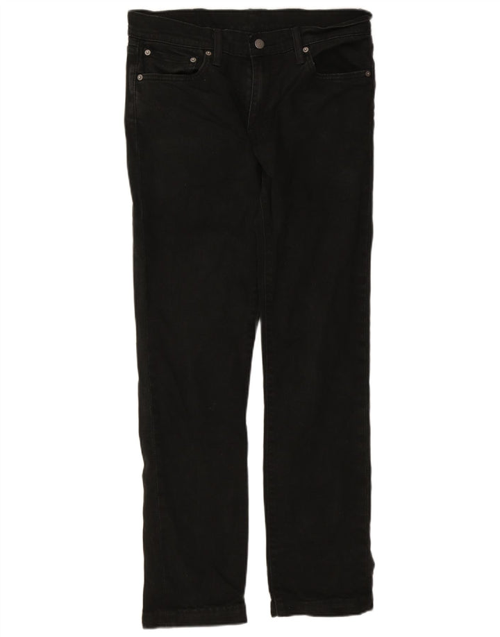 Levi's Herren 511 Slim Jeans W32 L30 schwarze Baumwolle