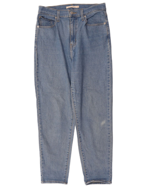 Levi's Damen Mom Jean High Waist Tapered Jeans W29 L27 Blaue Baumwolle