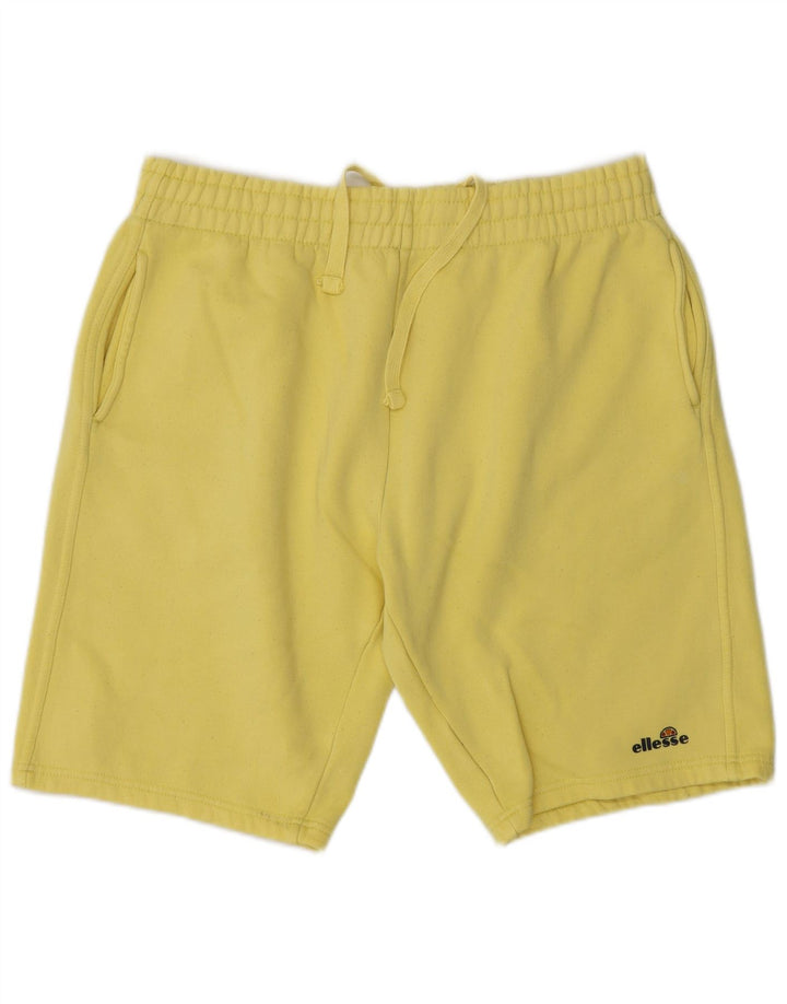 ELLESSE Herren-Sportshorts XL, gelbe Baumwolle