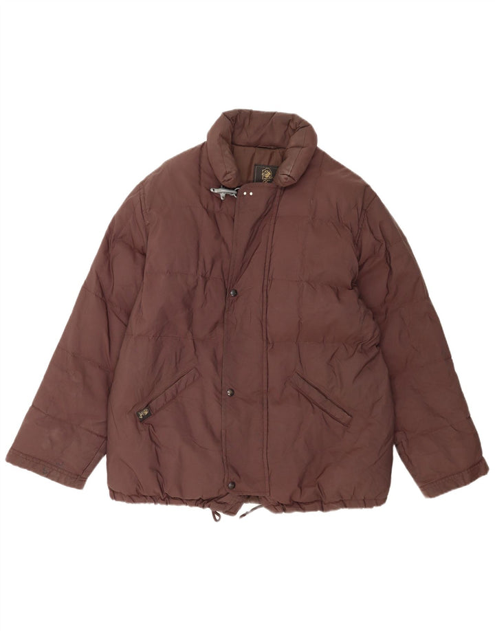 Fay Damen Wattierte Jacke UK 44 2XL Braunes Polyamid