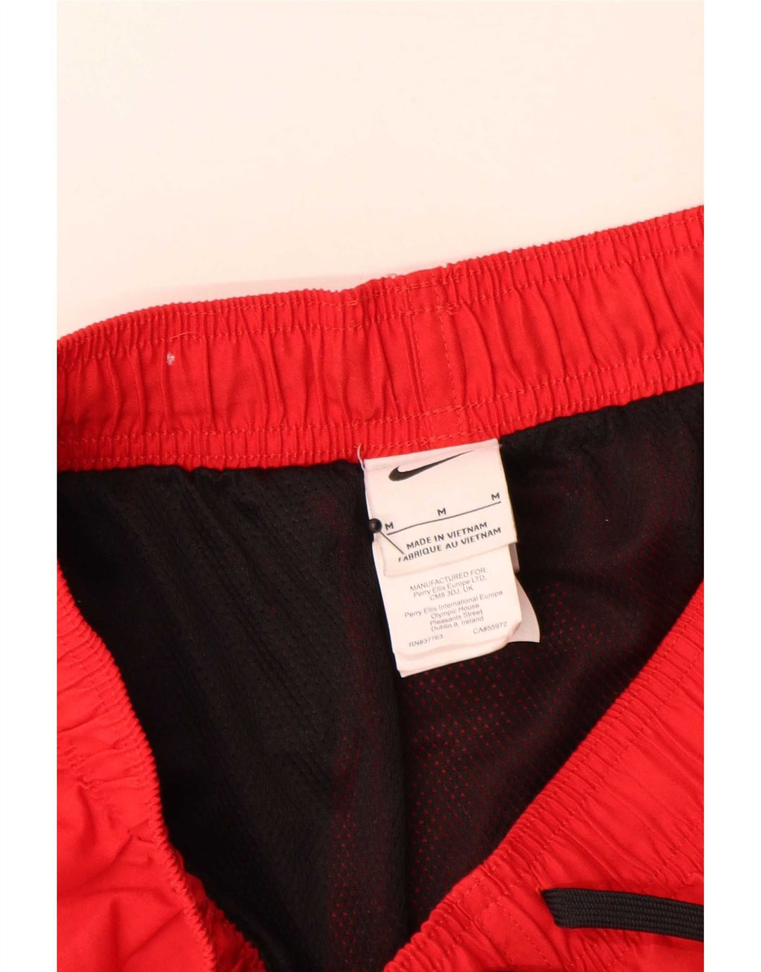 Nike Herren-Badeshorts mit Grafik, mittelrotes Polyester