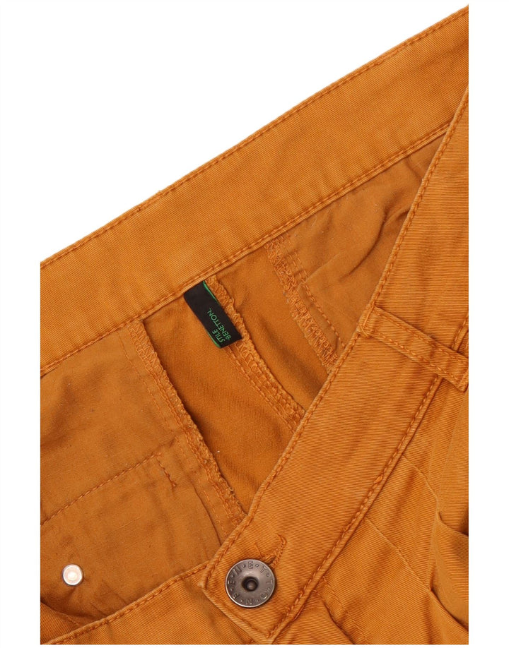 Benetton Damen Pegged Chino-Hose W34 L29 Orange