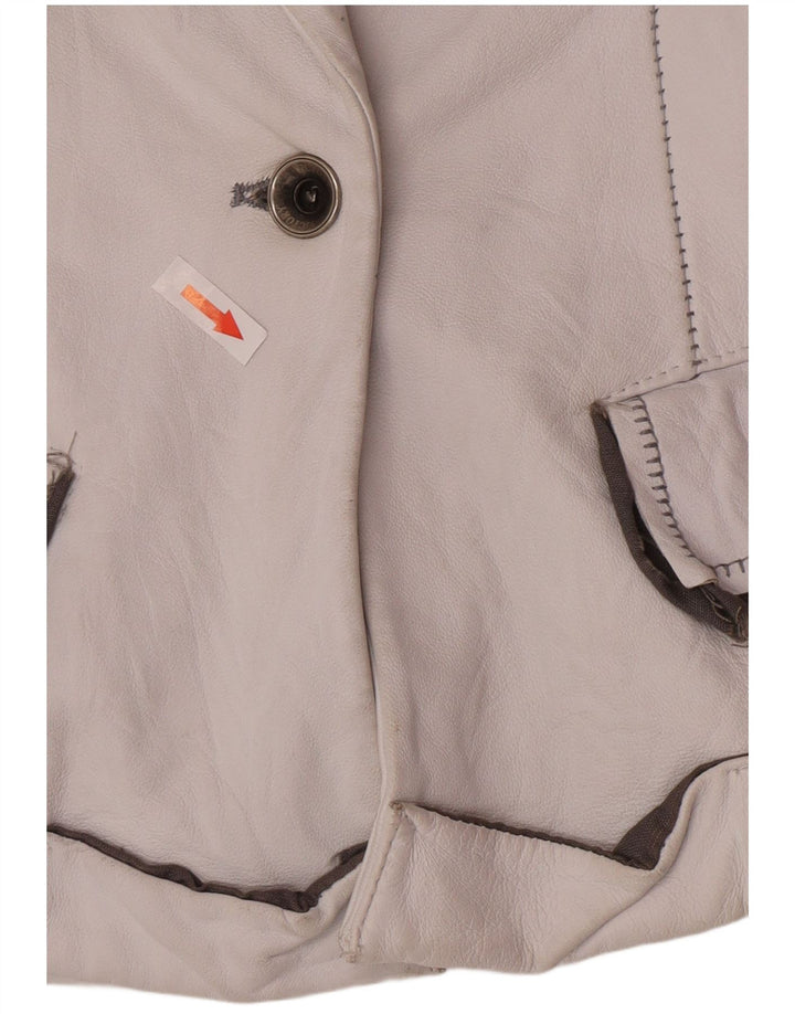 Victory Damen-Blazerjacke mit 1 Knopf, IT 44, Mittel, gebrochenes Weiß, klassisch