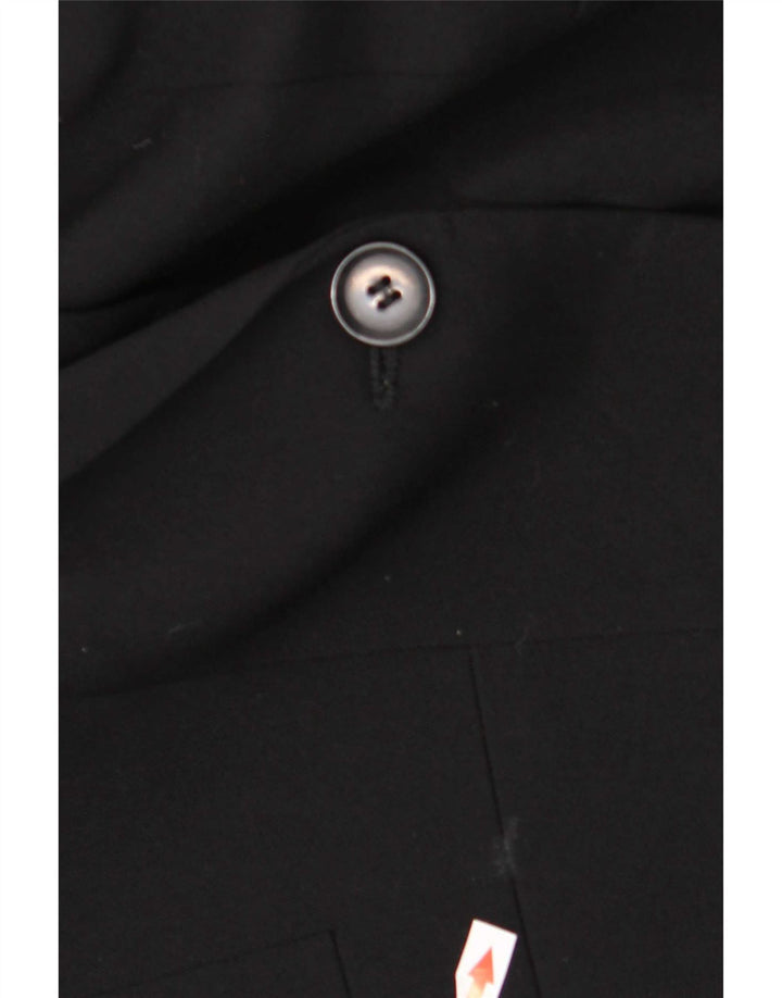 Marks & Spencer Damen 1-Knopf-Blazerjacke UK 20 2XL Schwarz Polyester