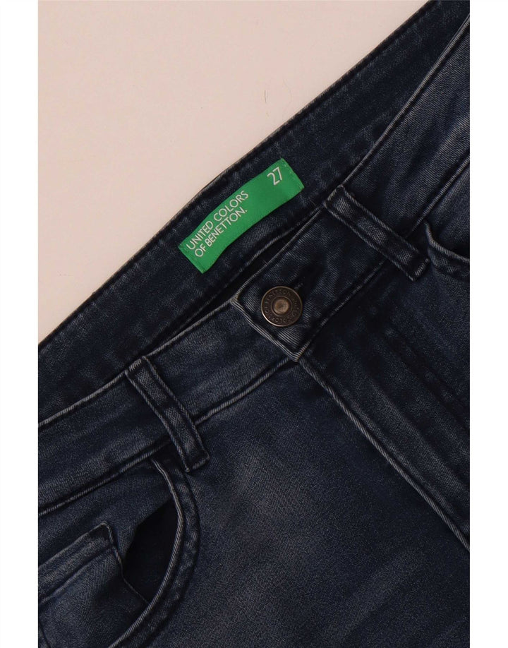 Benetton Damen Skinny Jeans W27 L27 Blau