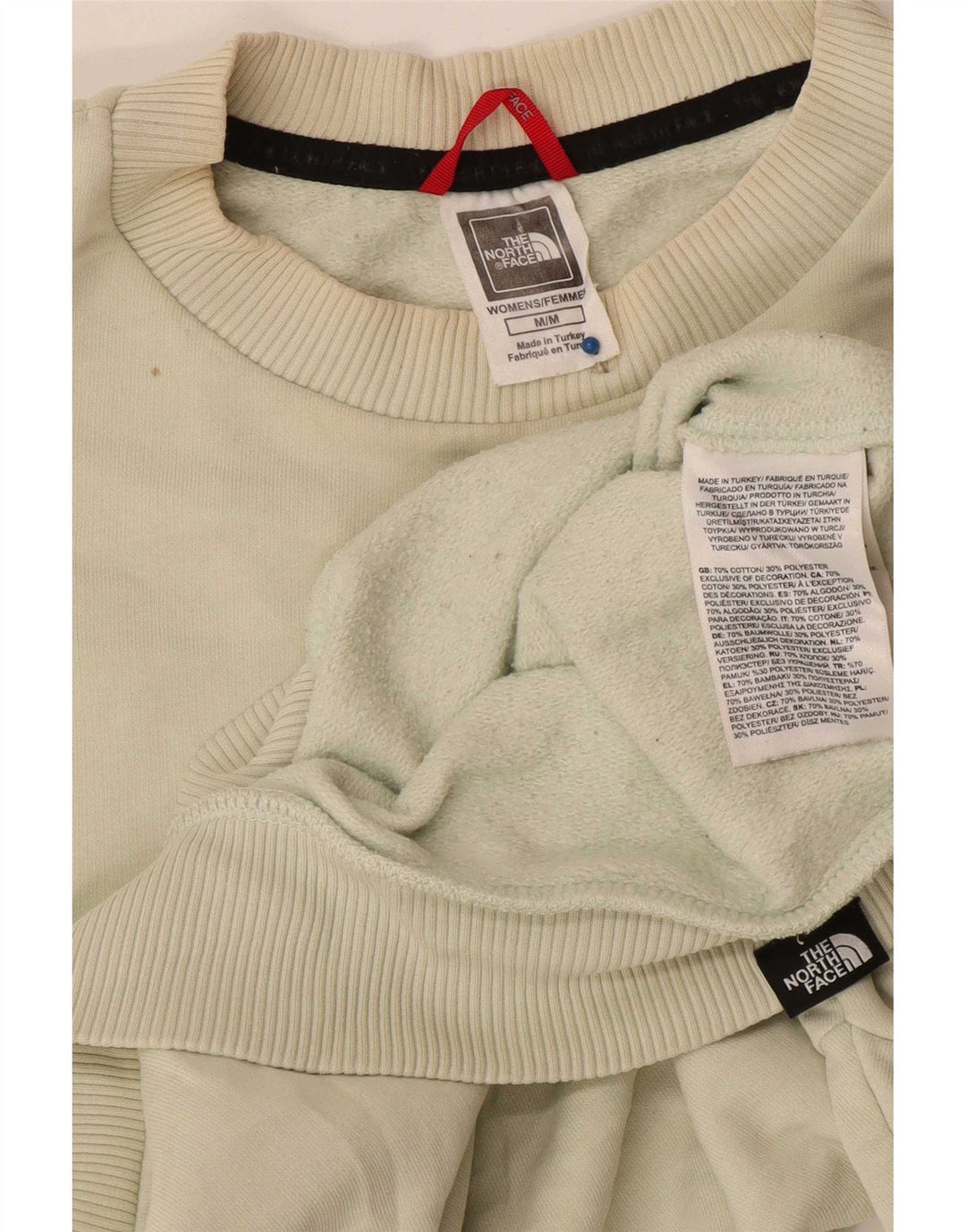The North Face Damen-Sweatshirt-Pullover UK 14 Mittelweiße Baumwolle
