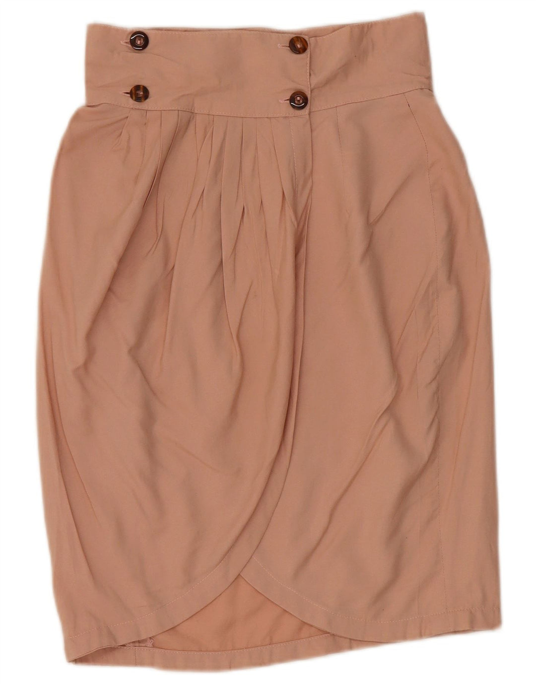 VINTAGE Womens Wrap Skirt IT 42 Medium W26  Pink Polyester