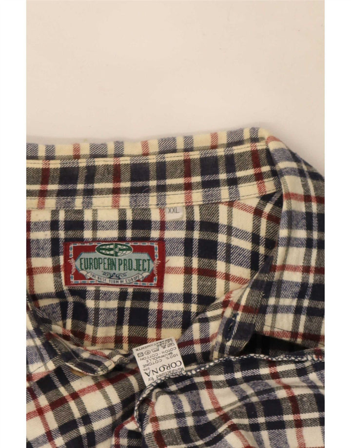 European Project Herren-Flanellhemd 2XL, mehrfarbig, kariert, Baumwolle
