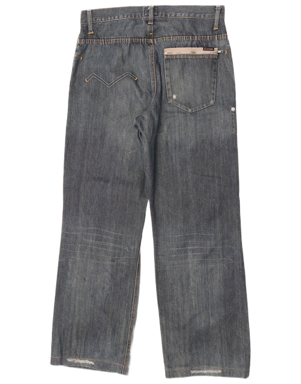 Energie Herren Distressed Loose Jeans W33 L33 Blaue Baumwolle