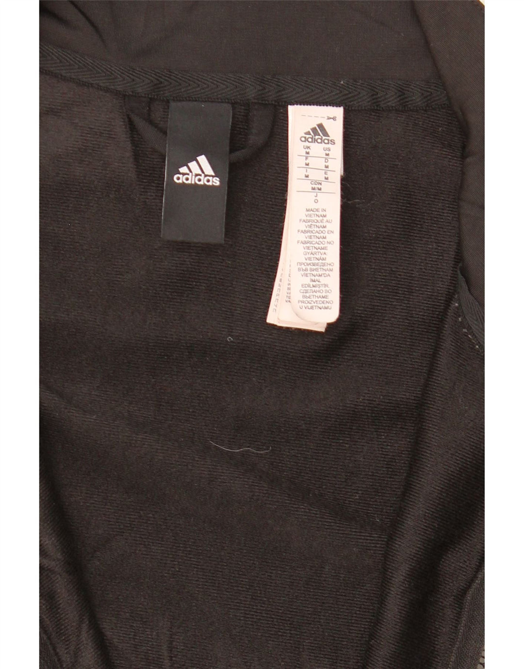 ADIDAS Herren-Trainingsanzug-Oberjacke, Mittelschwarzes Polyester