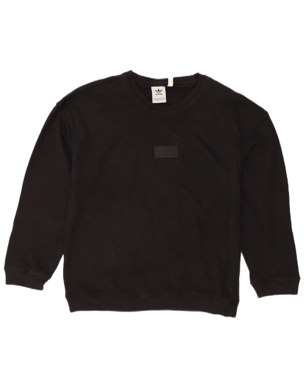 Adidas Herren Sweatshirt Pullover Medium Schwarz Baumwolle