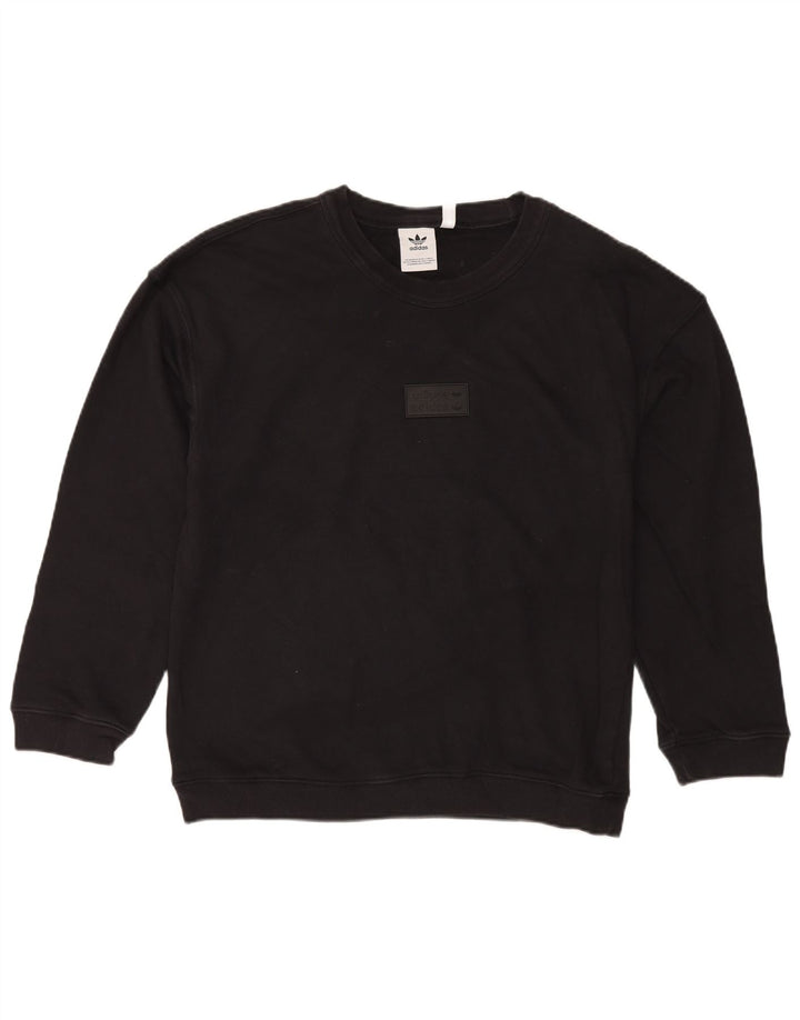 Adidas Herren Sweatshirt Pullover Medium Schwarz Baumwolle