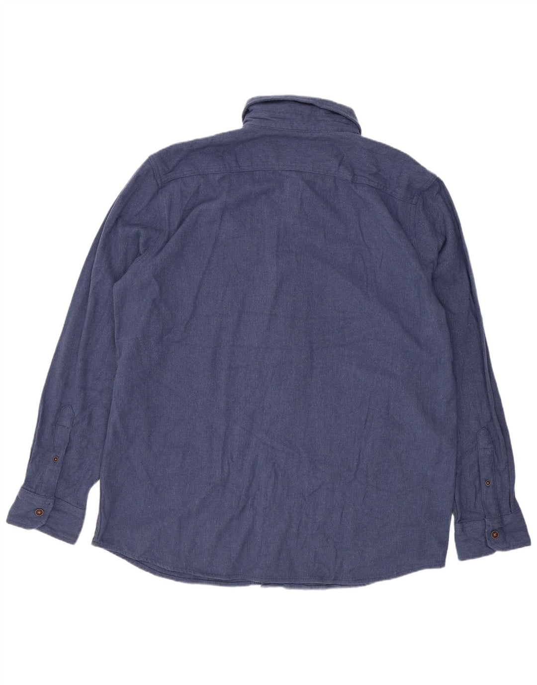 Lee Herren-Stretchhemd XL aus blauer Baumwolle