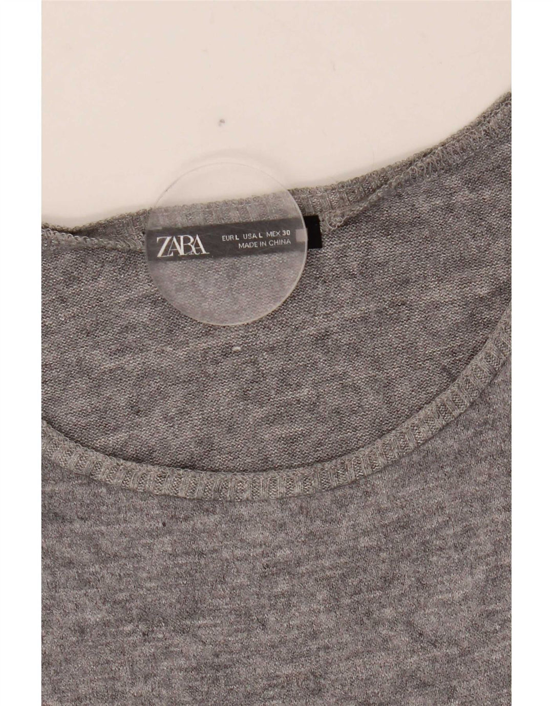 Zara Damen Weste Top UK 16 Large Grau Fair Isle