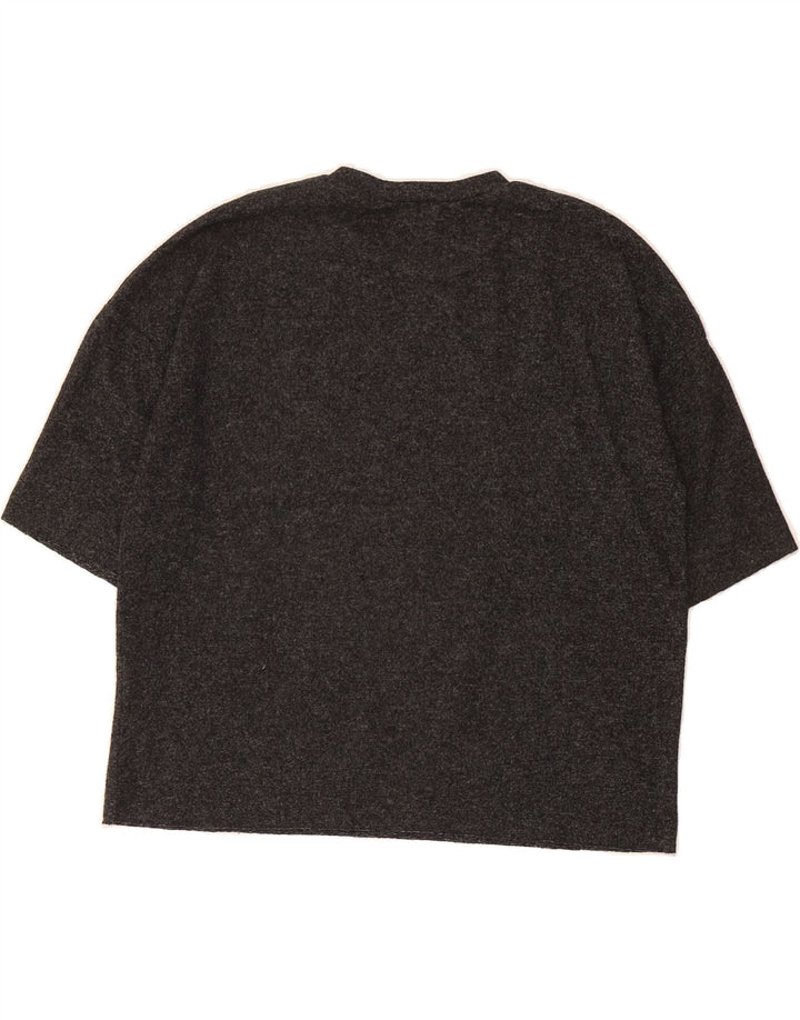 ZARA Womens Blouse Top UK 10 Small Grey Spotted Vintage Zara and Second-Hand Zara from Messina Hembry 