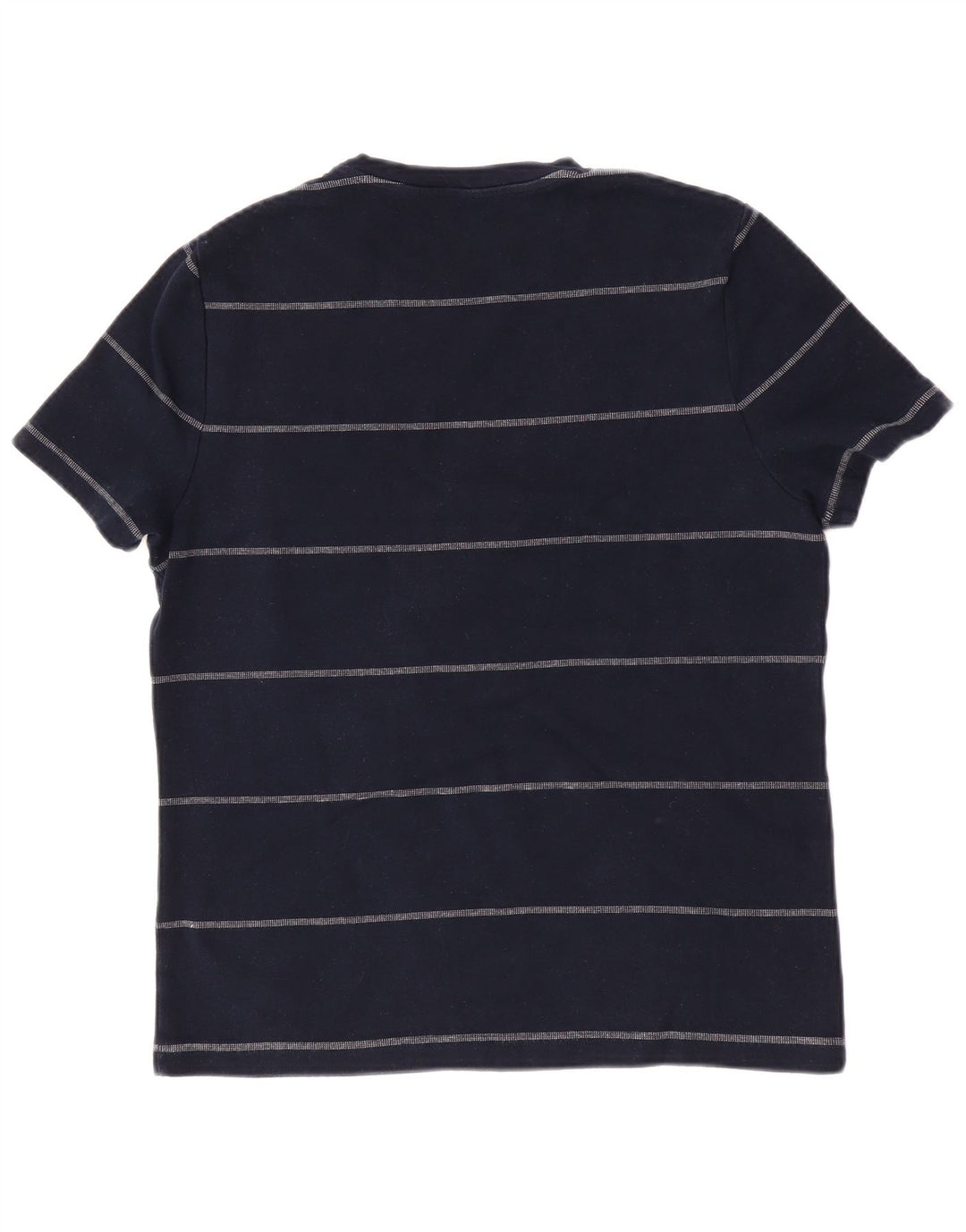 Marks & Spencer Herren-T-Shirt mit normaler Passform, mittleres Marineblau gestreift