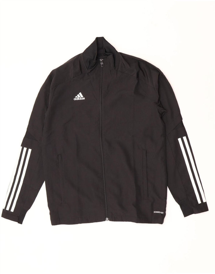 Adidas Jungen Aeroready Trainingsanzug Top Jacke 11–12 Jahre, schwarzes Polyester