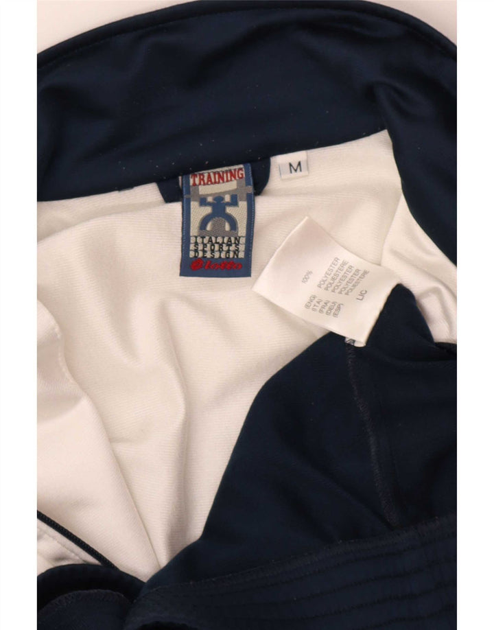 Lotto Herren-Trainingsanzug mit Grafik, mittelgroß, Marineblau, Farbblock-Polyester