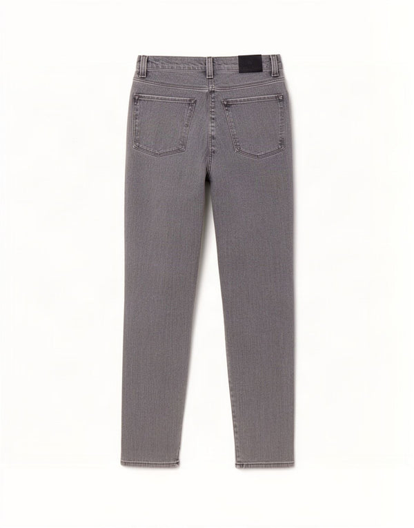 Massimo Dutti Damen Tapered Jeans EU 34 2XS W24 L30 Graue Baumwolle