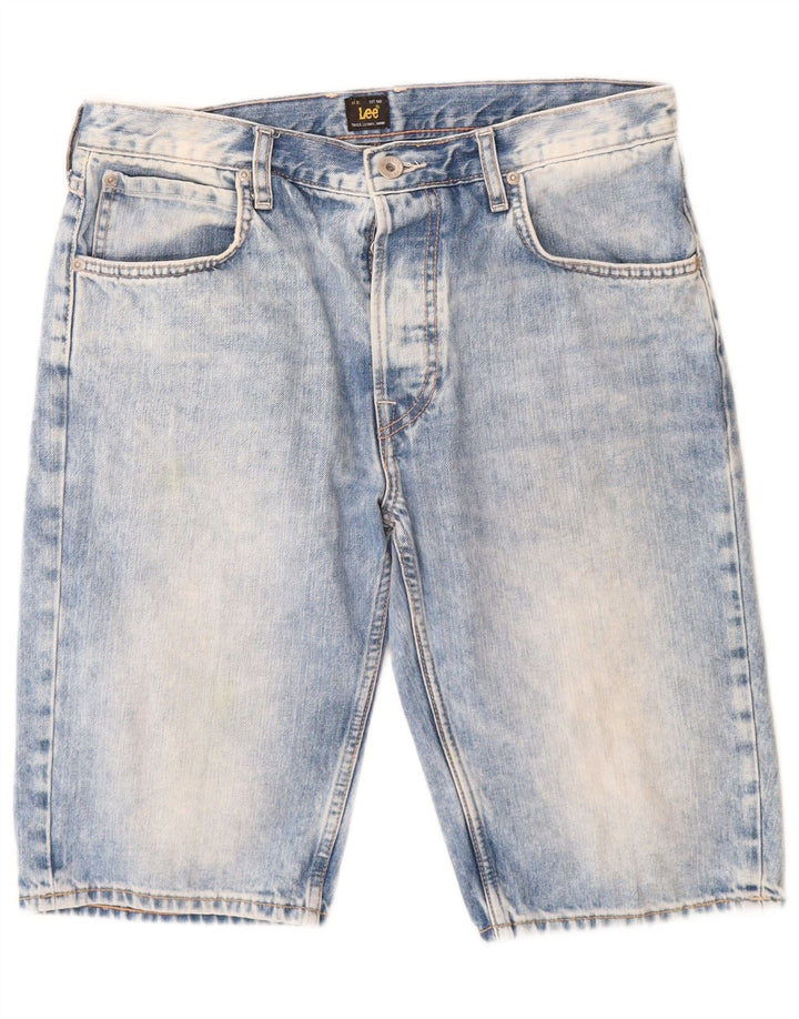 Lee Herren Jeansshorts W32 mittelblaue Baumwolle