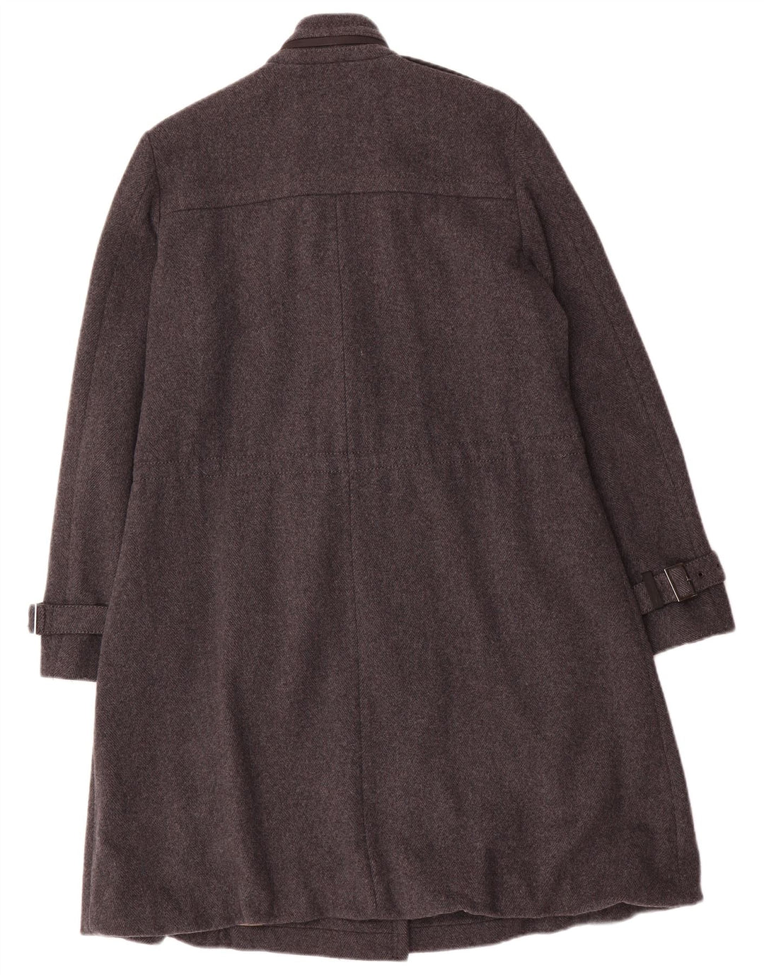 Marella Womens Military Zweireihiger Mantel UK 10 Small Graue Wolle