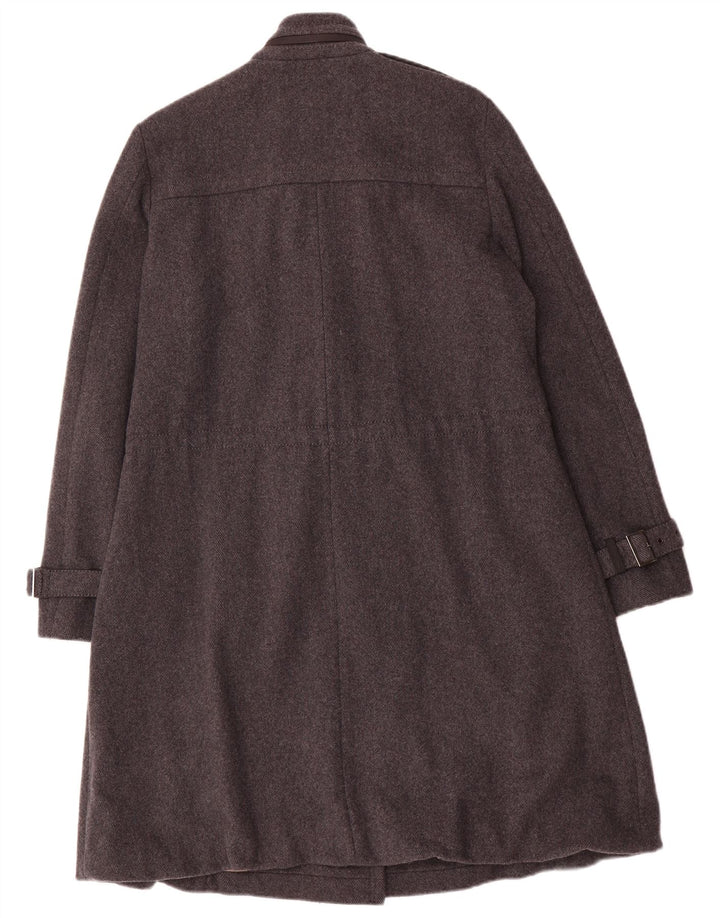 Marella Womens Military Zweireihiger Mantel UK 10 Small Graue Wolle