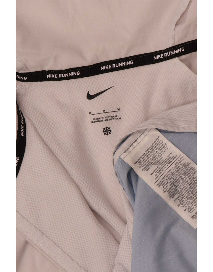 Nike Herren-Trainingsanzug mit Kapuze, Oberteil, mittelblaues Farbblock-Polyester