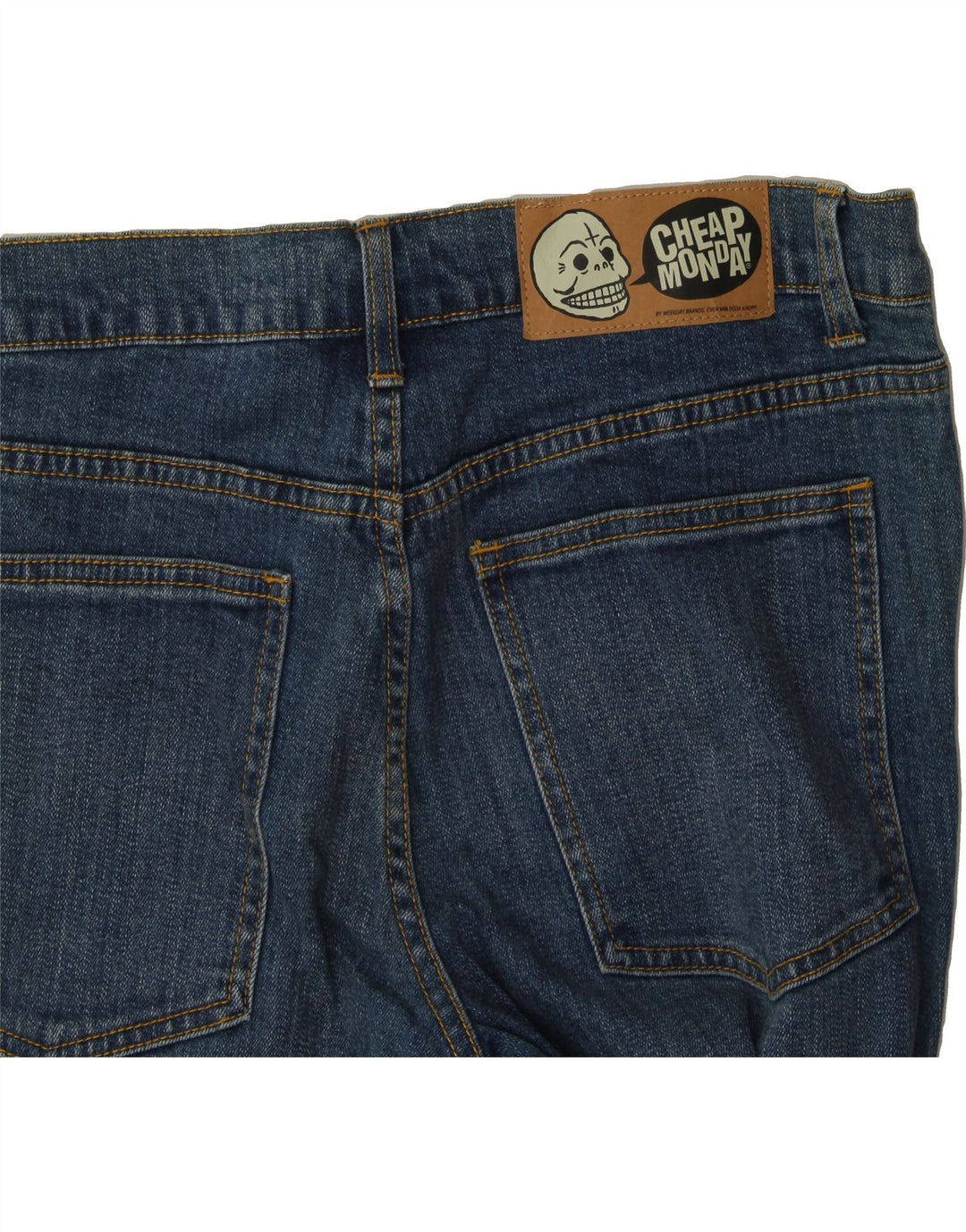 CHEAP MONDAY Womens Slim Jeans W36 L27 Blue Vintage Cheap Monday and Second-Hand Cheap Monday from Messina Hembry 