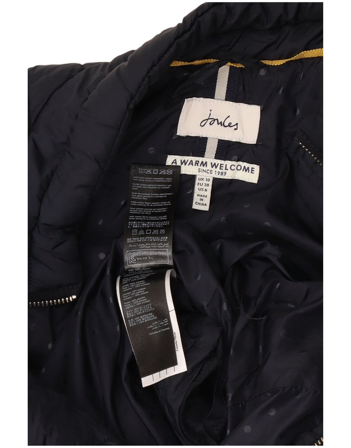 Joules Damen Wattierte Weste UK 10 Small Marineblau Polyester