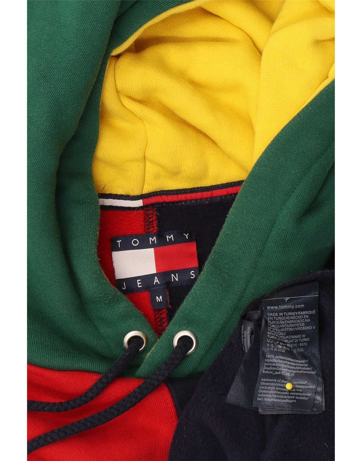 Tommy Hilfiger Herren-Kapuzenpullover mit Grafik, mittelgroß, mehrfarbig, Farbblock