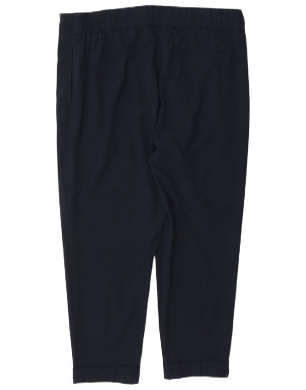 Marks & Spencer Damen-Hose, kurz geschnitten, UK 46, Größe L, W34, L25, Marineblau