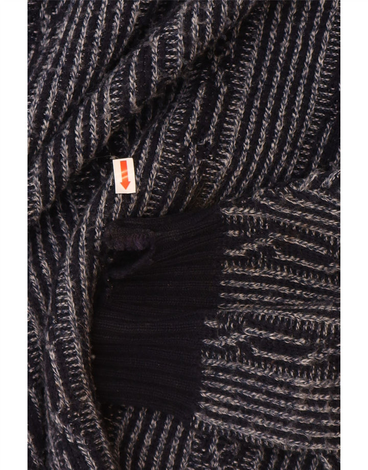 C & A Herren-Pullover mit U-Boot-Ausschnitt, groß, Marineblau, Fair-Isle-Polyacryl