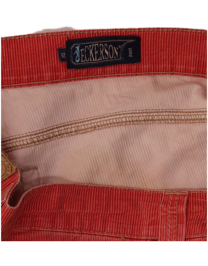 JECKERSON Gerade Cordhose für Herren, W32, L33, Rot