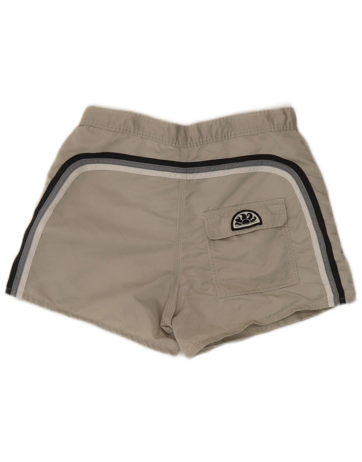 Sundek Herren-Badeshorts, klein, grünes Nylon