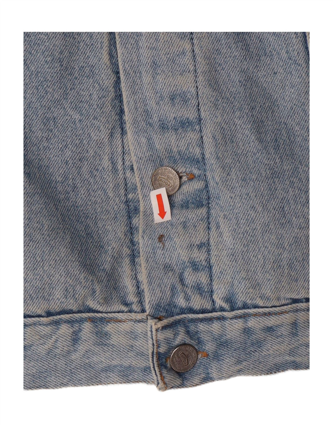 VINTAGE Mens Denim Jacket UK 42 XL Blue Cotton Vintage Vintage and Second-Hand Vintage from Messina Hembry 