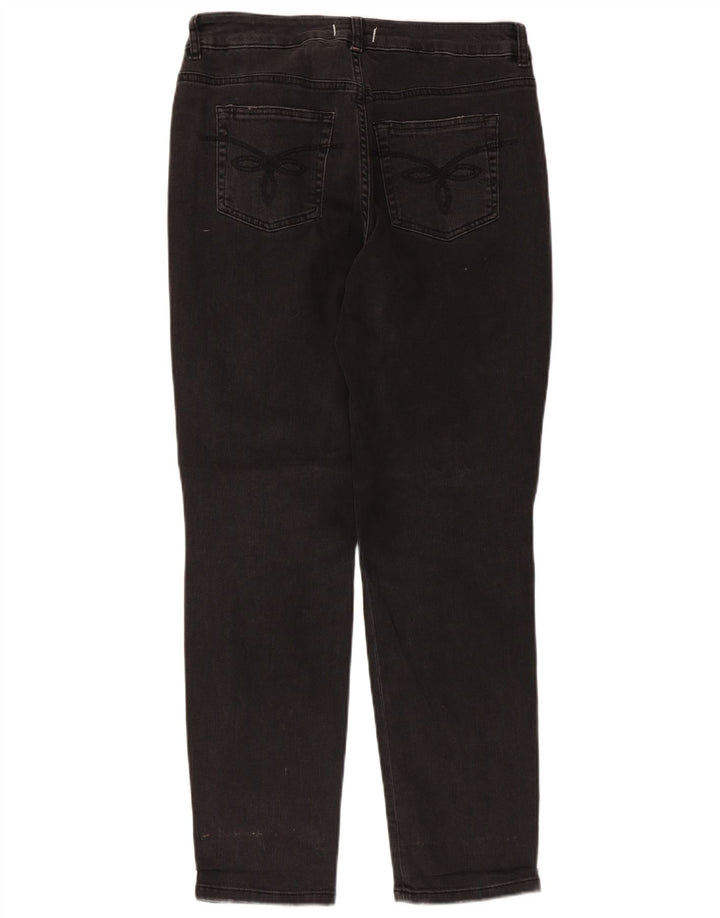 Ted Baker Damen Distressed Slim Jeans W28 L28 Schwarze Baumwolle