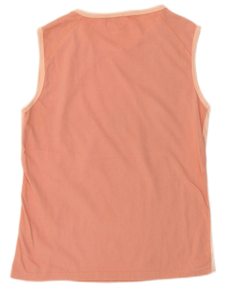 Asics Damen Graphic Vest Top UK 12 Mittelrosa Baumwolle