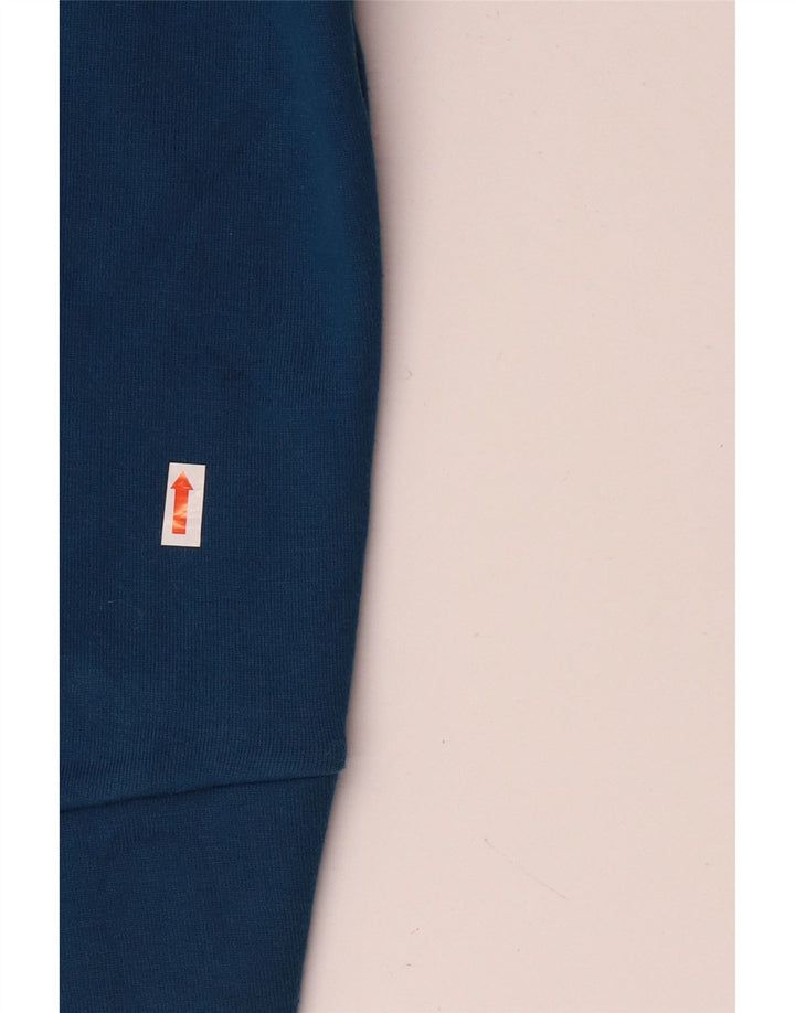 REEBOK Damen Übergroßer Grafik-Sweatshirt-Pullover UK 8/10 Small Blau