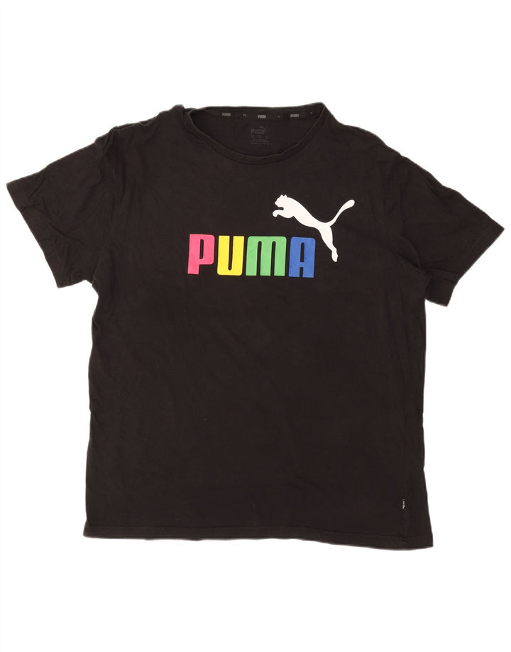 PUMA Herren Graphic T-Shirt Top XL Schwarz