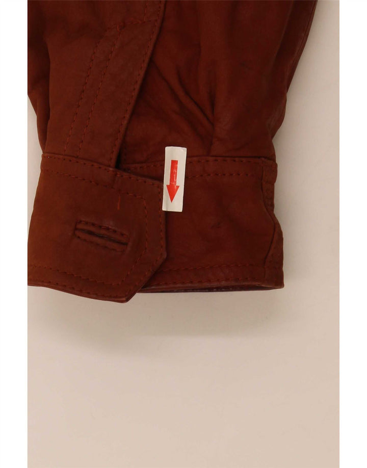 Vintage Herren Lederjacke IT 46 Small Brown